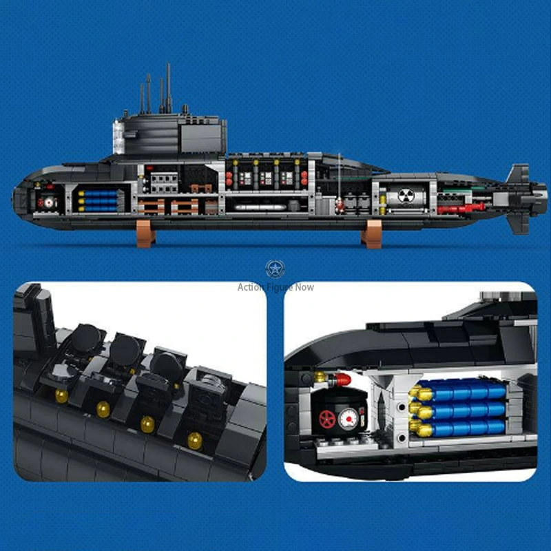 Soviet Typhoon-class Nuclear Submarine U-470 Battleship Model Soviet Typhoon-class Nuclear Submarine U-470 Battleship Model