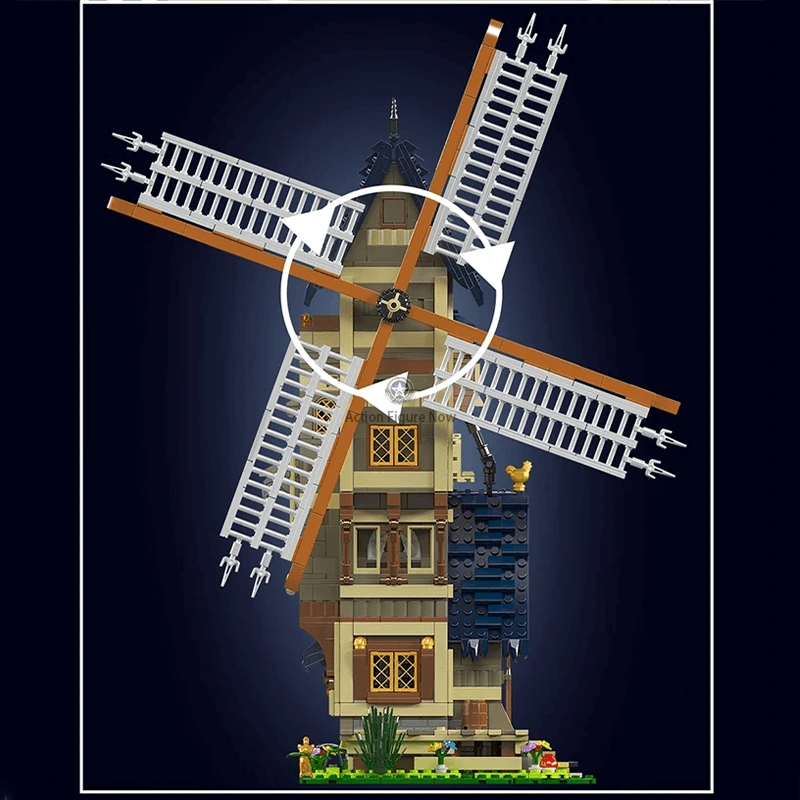 1583pcs Medieval Windmill Building Blocks 1583pcs Medieval Windmill Building Blocks