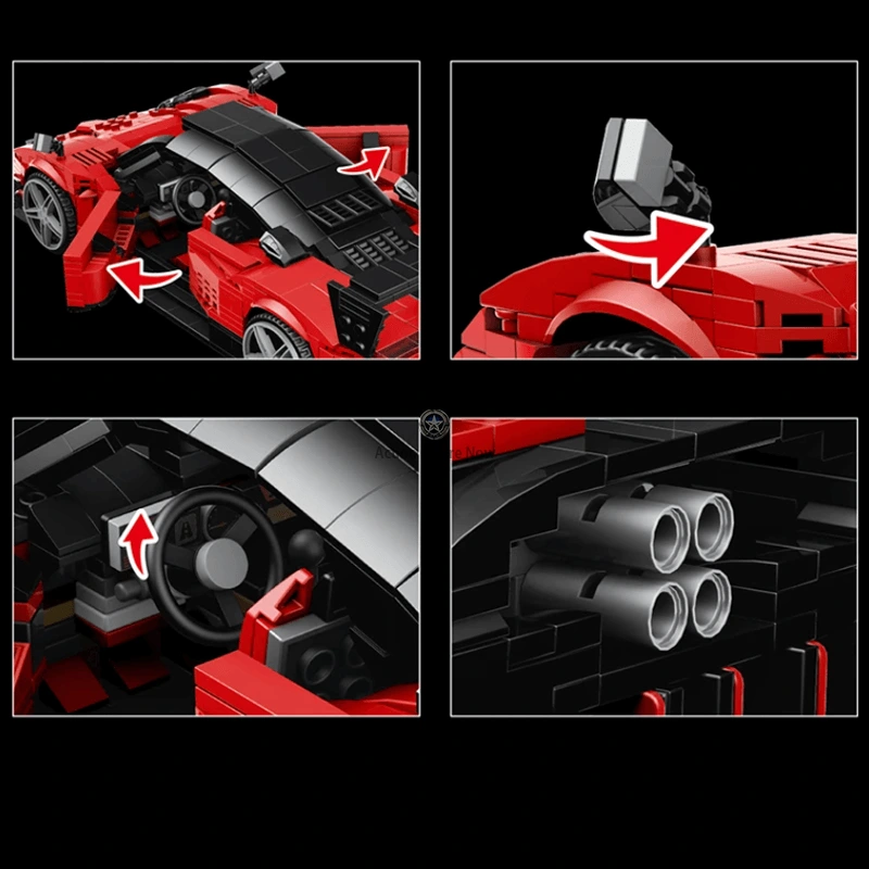 2022 Supercar Exclusive 1277-Piece Model Kit 2022 Supercar Exclusive 1277-Piece Model Kit