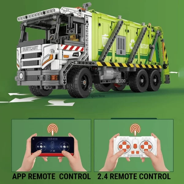 Garbage Truck with Compactor (1467 Pieces)