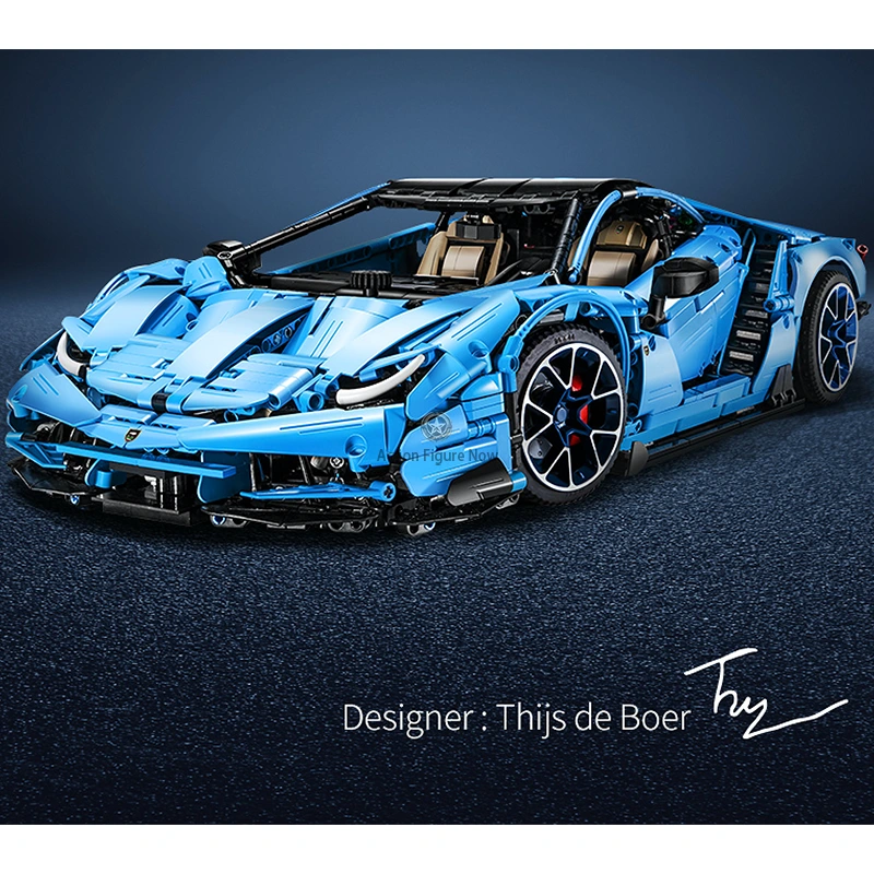Supercar Blue Block Building Set Supercar Blue Block Building Set