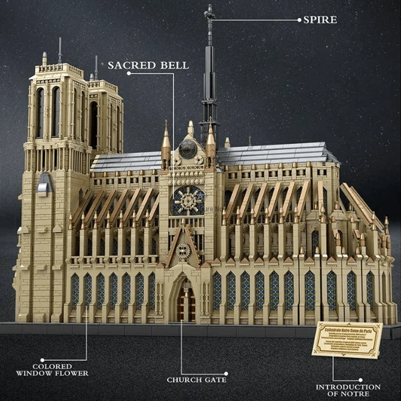 Notre Dame Cathedral: 8,867-Piece Architectural Masterpiece Notre Dame Cathedral: 8,867-Piece Architectural Masterpiece