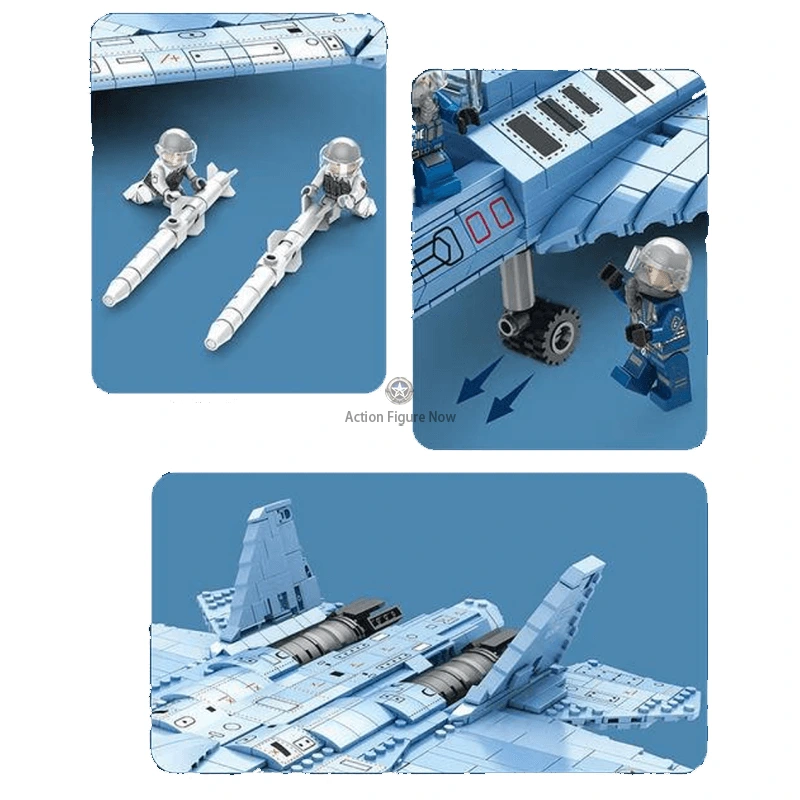 SU-57 Felon 1455pcs Fighter Plane Building Blocks Set SU-57 Felon 1455pcs Fighter Plane Building Blocks Set