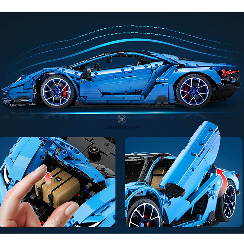 Supercar Blue Block Building Set Supercar Blue Block Building Set