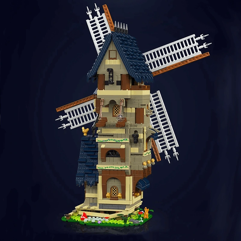 1583pcs Medieval Windmill Building Blocks 1583pcs Medieval Windmill Building Blocks