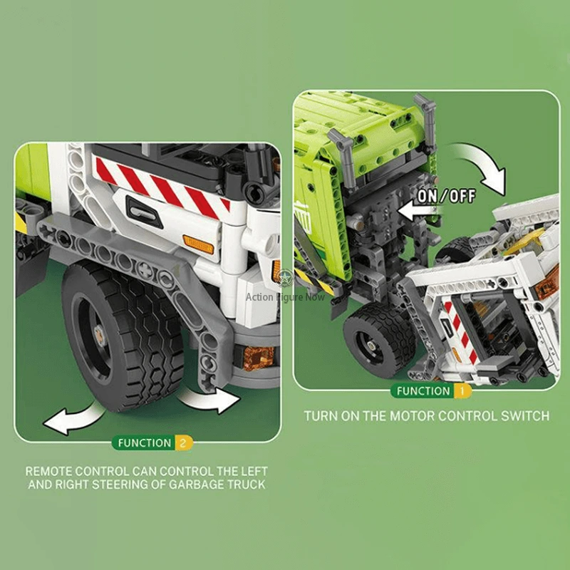 Garbage Truck with Compactor (1467 Pieces) Garbage Truck with Compactor (1467 Pieces)