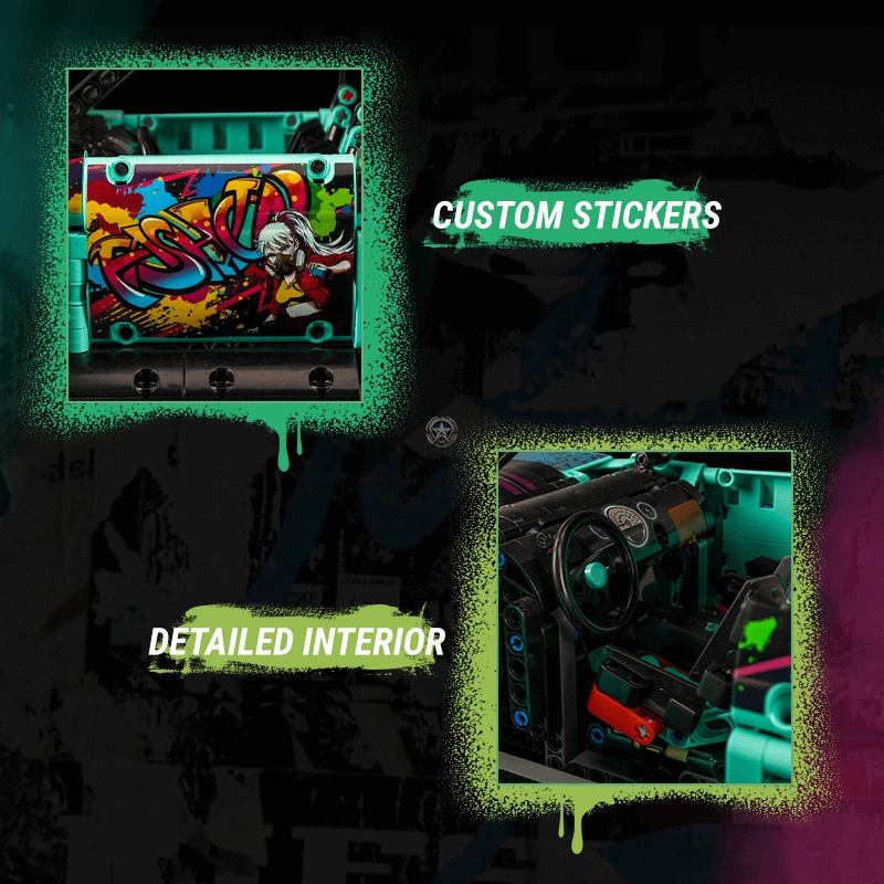 2420PCS Graffiti City Car 2420PCS Graffiti City Car
