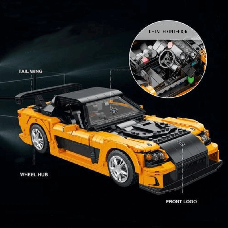 Veilside Fortune RX-7 1481PCS Building Blocks Kit Veilside Fortune RX-7 1481PCS Building Blocks Kit