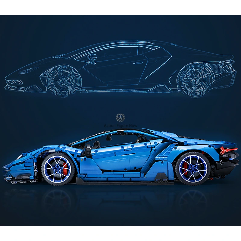 Supercar Blue Block Building Set Supercar Blue Block Building Set