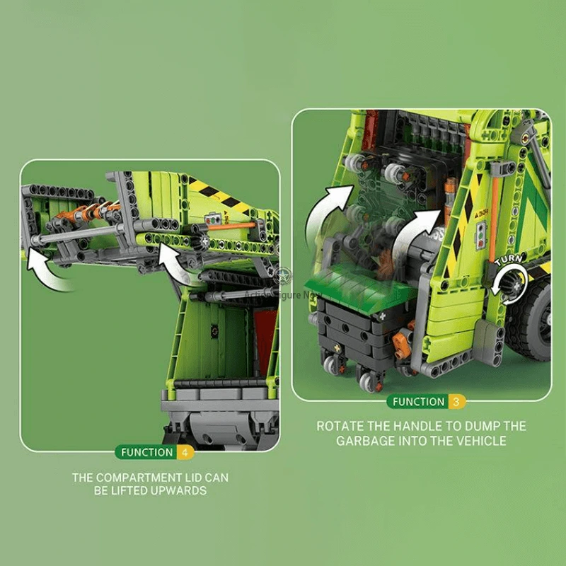 Garbage Truck with Compactor (1467 Pieces) Garbage Truck with Compactor (1467 Pieces)