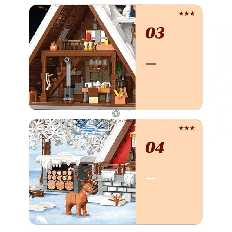 Winter Cabin 2354 Piece Model Cabin Building Kit Winter Cabin 2354 Piece Model Cabin Building Kit