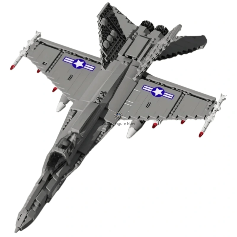 F-18 Super Hornet Fighter Jet Building Blocks - 1386 Pieces F-18 Super Hornet Fighter Jet Building Blocks - 1386 Pieces