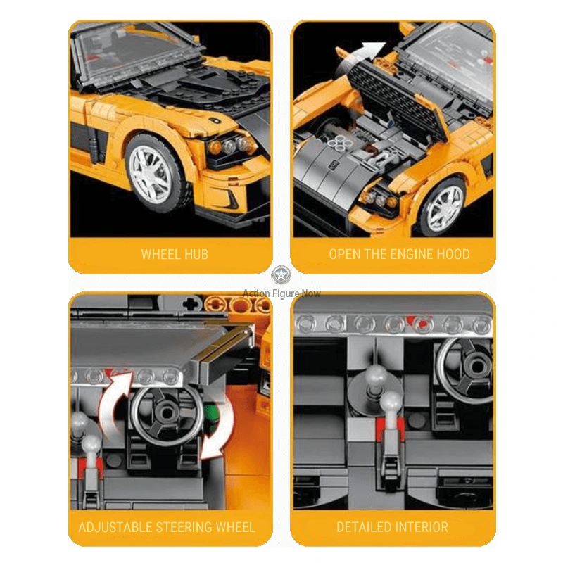 Veilside Fortune RX-7 1481PCS Building Blocks Kit Veilside Fortune RX-7 1481PCS Building Blocks Kit