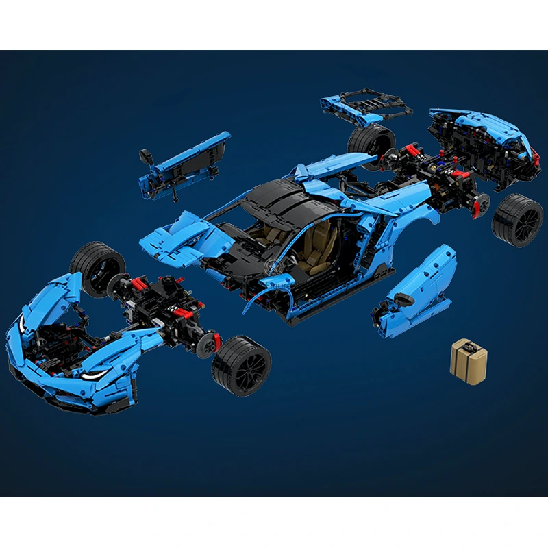 Supercar Blue Block Building Set Supercar Blue Block Building Set