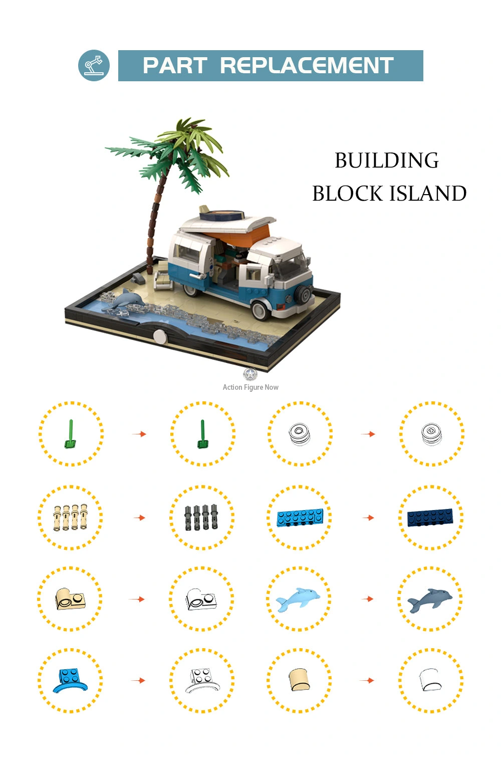Classic Camper Van at the Beach (962 Pieces) Classic Camper Van at the Beach (962 Pieces)