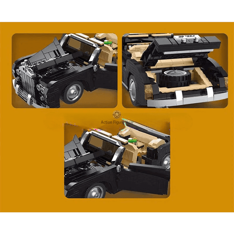 ActionFigureNow 10006: 1964 Rolls-Royce Silver Cloud Replica - 1096-Piece Construction Set