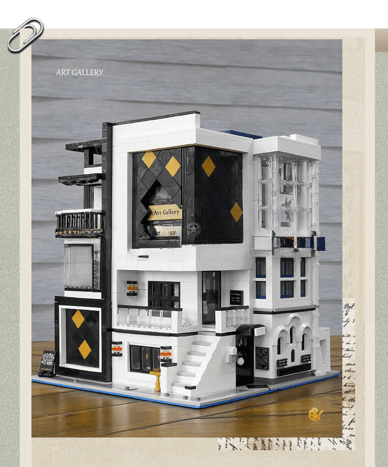 ActionFigureNow 16043 MOC 3-Tier Art Gallery Showcase Building Set | 3536 Pieces ActionFigureNow 16043 MOC 3-Tier Art Gallery Showcase Building Set | 3536 Pieces