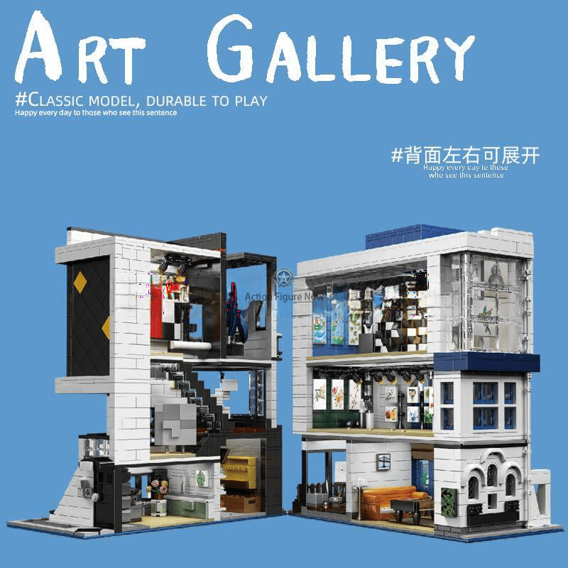 ActionFigureNow 16043 MOC 3-Tier Art Gallery Showcase Building Set | 3536 Pieces ActionFigureNow 16043 MOC 3-Tier Art Gallery Showcase Building Set | 3536 Pieces
