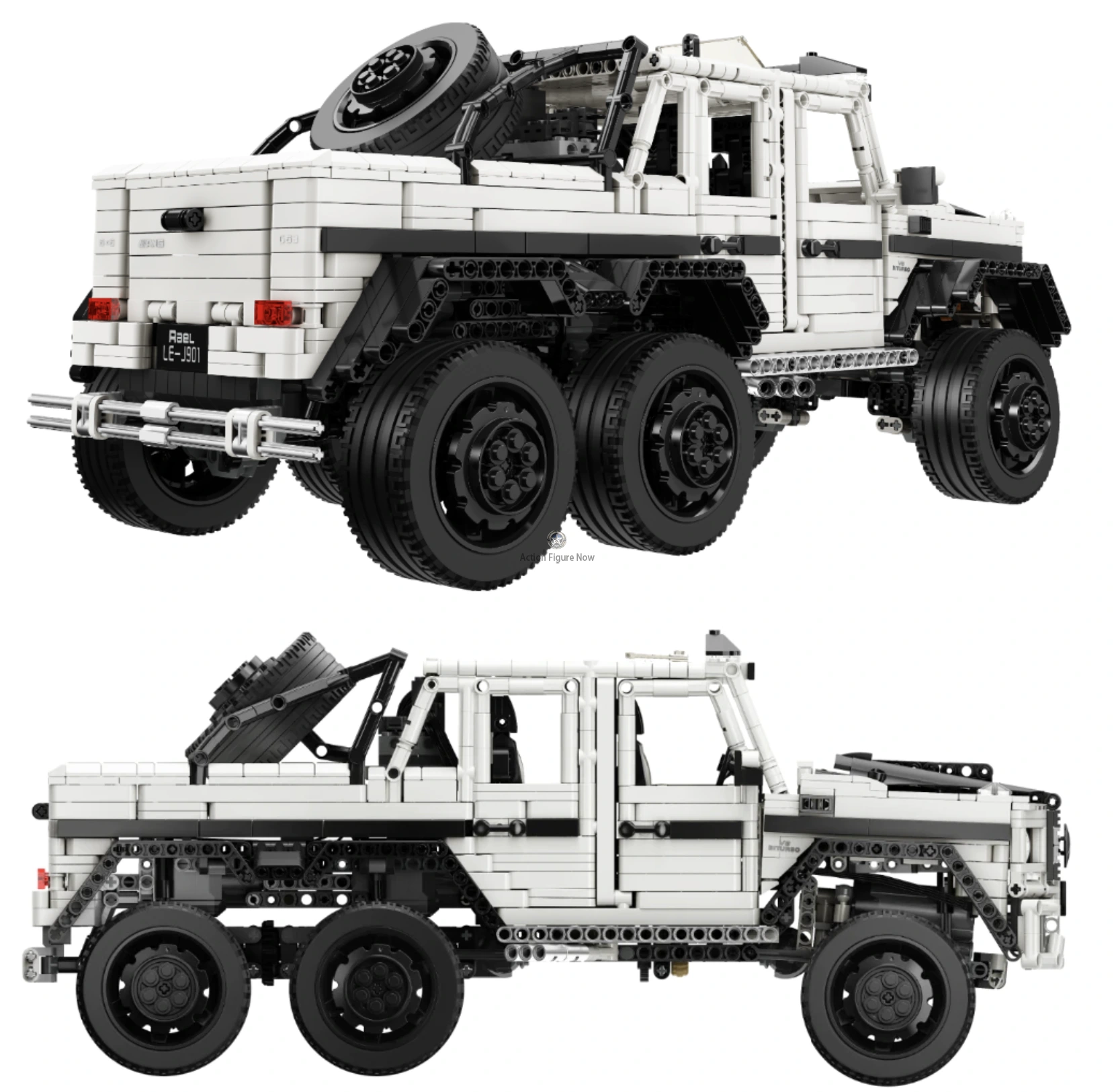 6x6 Truck - Arctic Blue - 3309 Pieces Monster Assembly - Building Blocks Edition 6x6 Truck - Arctic Blue - 3309 Pieces Monster Assembly - Building Blocks Edition