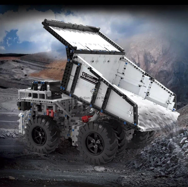 Remote-Controlled Large-Scale Mining Dump Truck: Building Block Set (2010 Pieces) Remote-Controlled Large-Scale Mining Dump Truck: Building Block Set (2010 Pieces)