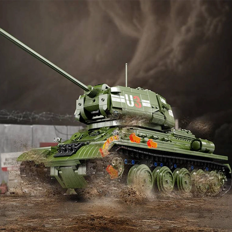 T34 Remote Control Tank, 2051 Pieces T34 Remote Control Tank, 2051 Pieces