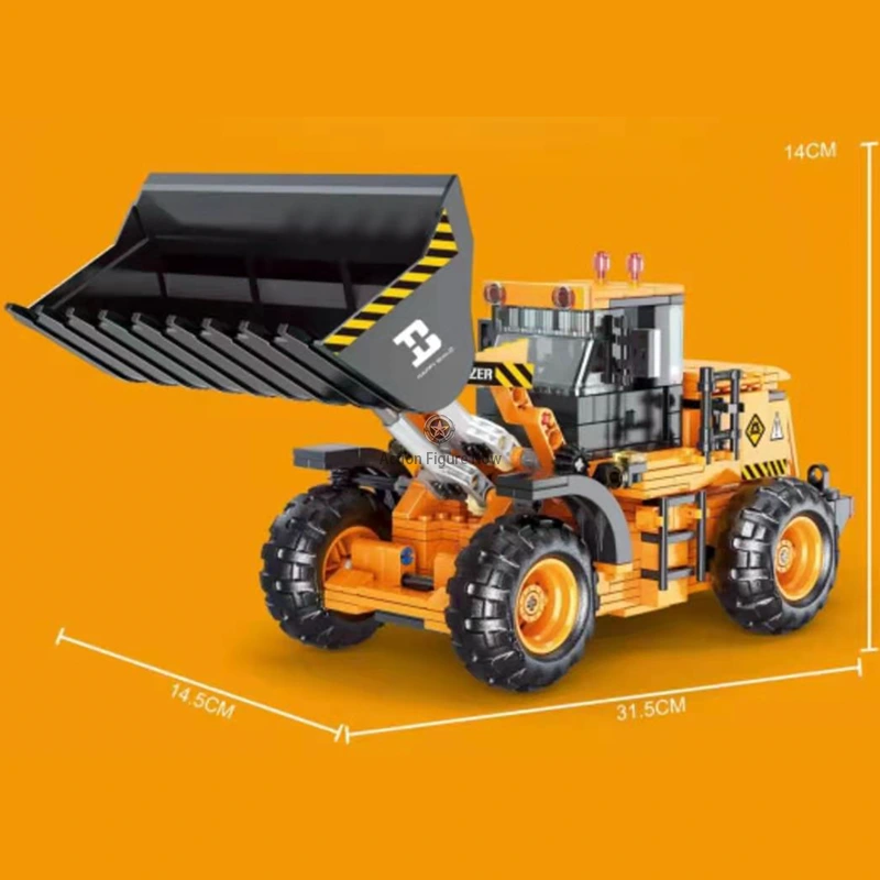 696PCS Remote Control RC Engineering Excavator Loader 696PCS Remote Control RC Engineering Excavator Loader