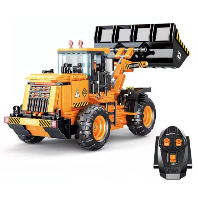 696PCS Remote Control RC Engineering Excavator Loader 696PCS Remote Control RC Engineering Excavator Loader