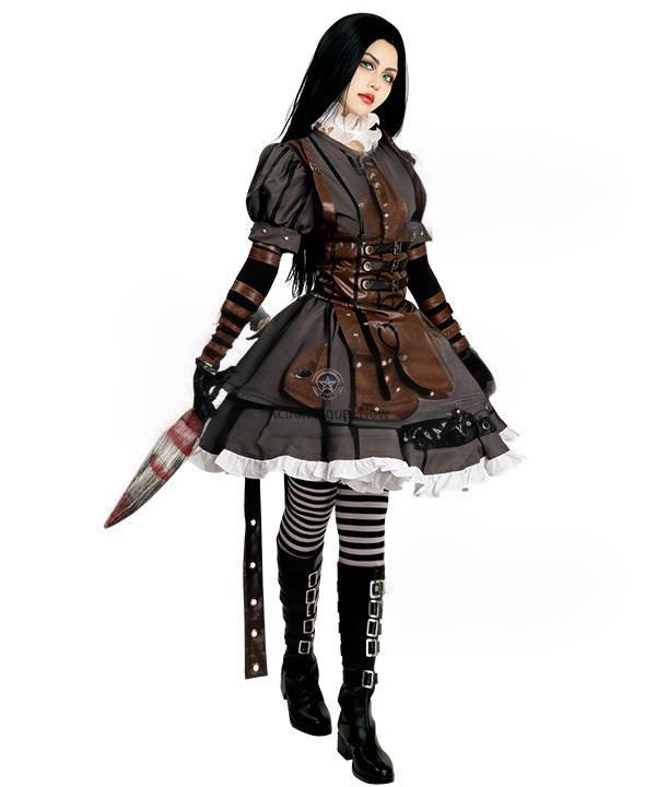 Alice: Madness Returns Punk Alice Cosplay Costume Alice: Madness Returns Punk Alice Cosplay Costume