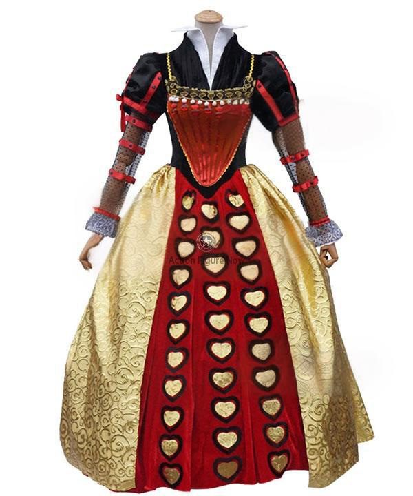 Queen of Hearts Red Dress Cosplay Costume - Alice in Wonderland Queen of Hearts Red Dress Cosplay Costume - Alice in Wonderland