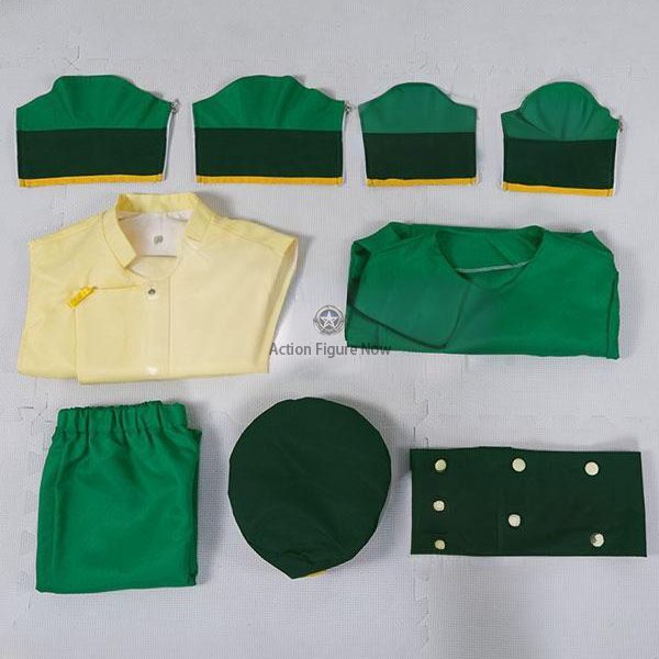 Toph Beifong Green Cosplay Costume from Avatar: The Last Airbender