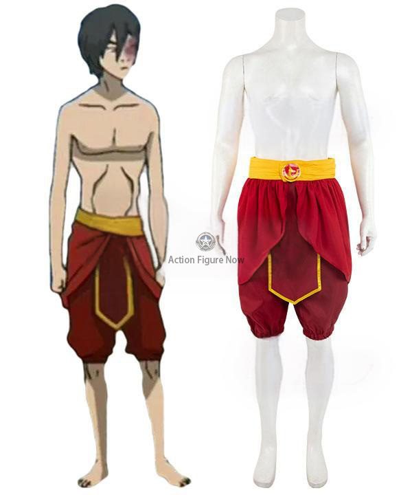 Zuko Bathing Suit Swimwear Cosplay Costume Inspired by Avatar: The Last Airbender