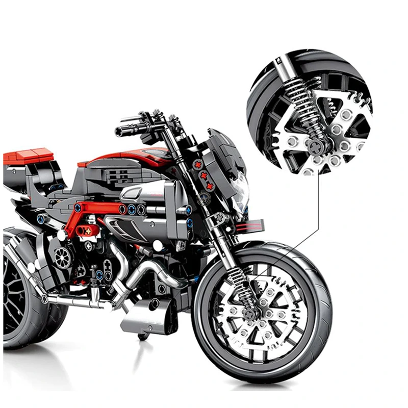 702Pcs Motorbike Building Blocks Set 702Pcs Motorbike Building Blocks Set