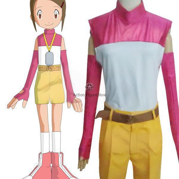 Digimon Adventure 2 Hikari Yagami Cosplay Costume