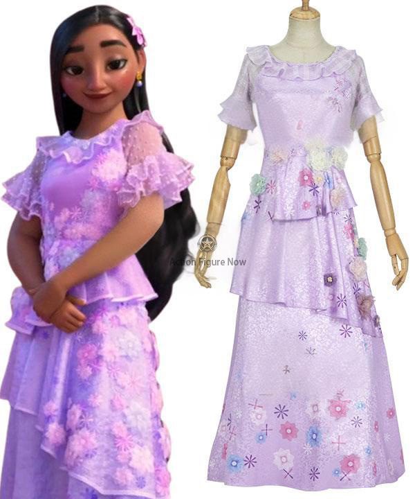 Isabela Madrigal Purple Cosplay Dress from Disney's Encanto Isabela Madrigal Purple Cosplay Dress from Disney's Encanto