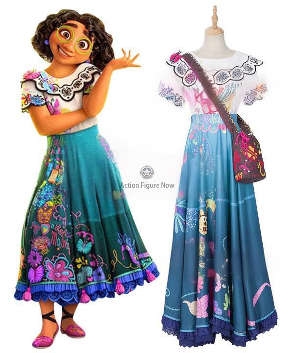 Disney's Encanto Mirabel Madrigal Cosplay Dress - Halloween Costume Disney's Encanto Mirabel Madrigal Cosplay Dress - Halloween Costume