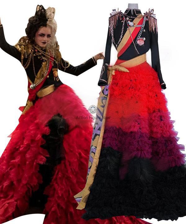 Cruella de Vil Cosplay Costume from Disney's Movie - Female Version