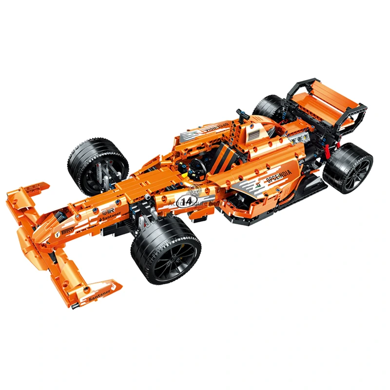 Green Technic Single Seater Racing Car 1396PCS