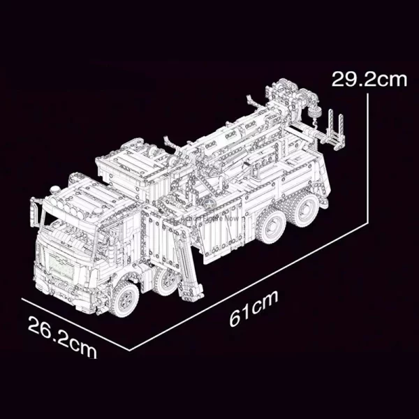 4419pcs Remote Controlled Fire Truck Rescue Vehicle