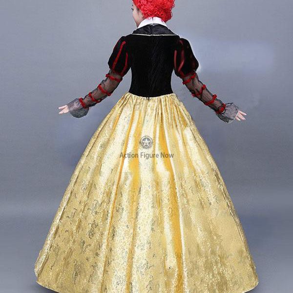Premium Edition Alice in Wonderland Cosplay Costume - Red Queen's Red Dress