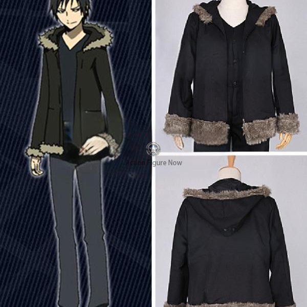 Durarara!! Orihara Izaya Black Cosplay Costume: Coat Included