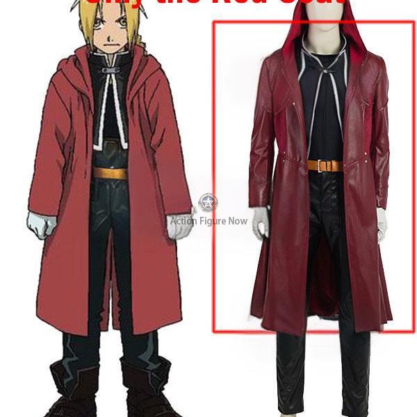 Fullmetal Alchemist Edward Elric Red Coat Cosplay Costume