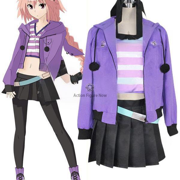 Fate Apocrypha: Rider of Black Astolfo Cosplay Costume - Standard Edition