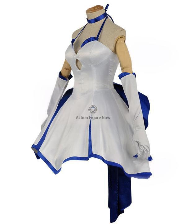 Fate Extella: Saber Nero Claudius Caesar Augustus Germanicus Blue Evening Dress Cosplay Costume