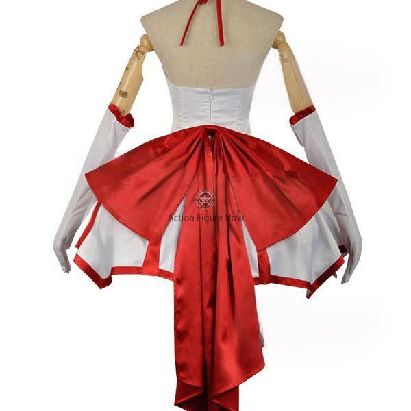 Fate/Extella - Nero Claudius Caesar Augustus Germanicus Red Evening Dress Cosplay Costume