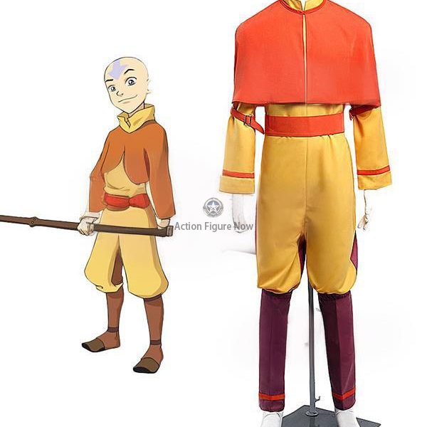 Avatar: The Last Airbender Aang Yellow Cosplay Costume