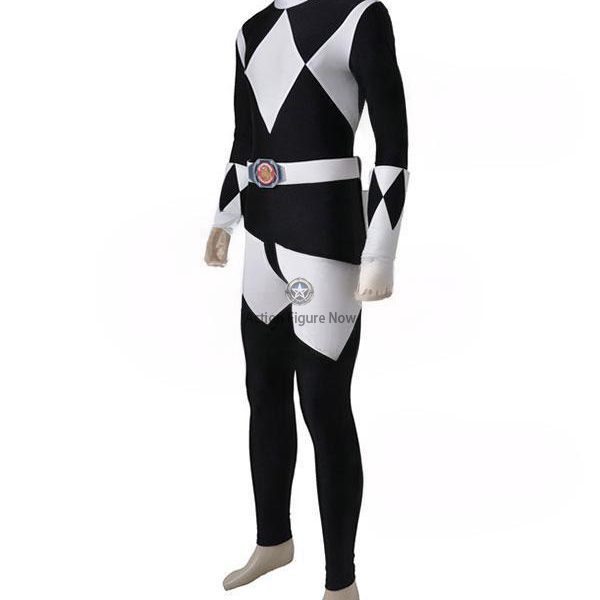 Black Ranger Cosplay Costume - Mighty Morphin Power Rangers, Excludes Boots
