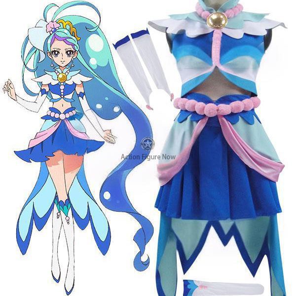 Go Princess Precure! Minami Kaido Cure Mermaid Cosplay Costume - B Ver.