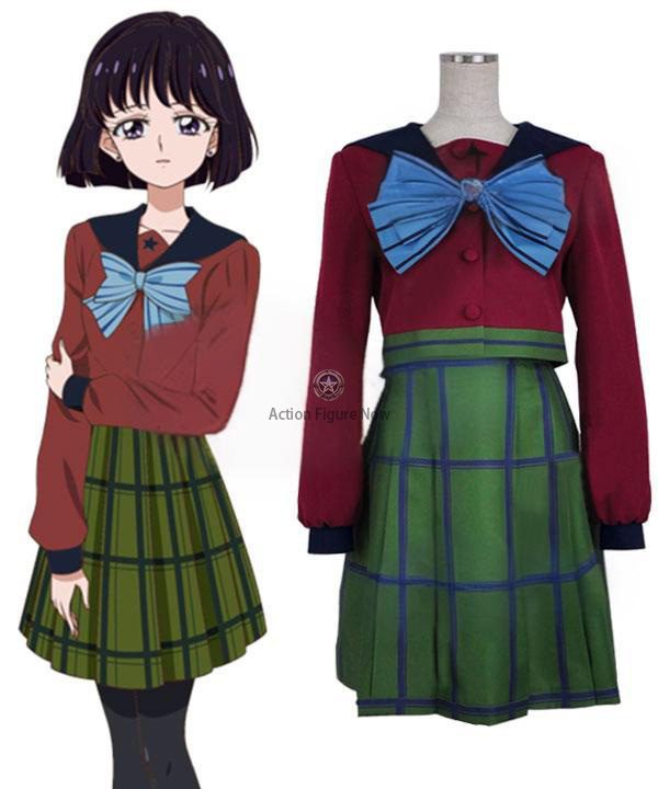 Sailor Moon Hotaru Tomoe School Girl Uniform Cosplay Costume
