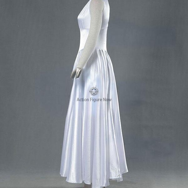 Saint Seiya: Knights of the Zodiac Athena White Dress Cosplay Costume (A Edition)