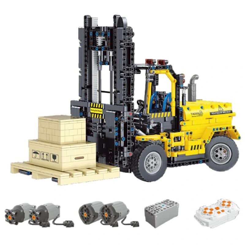 1/20 Scale Remote Controlled Forklift with 2027 Pieces 1/20 Scale Remote Controlled Forklift with 2027 Pieces